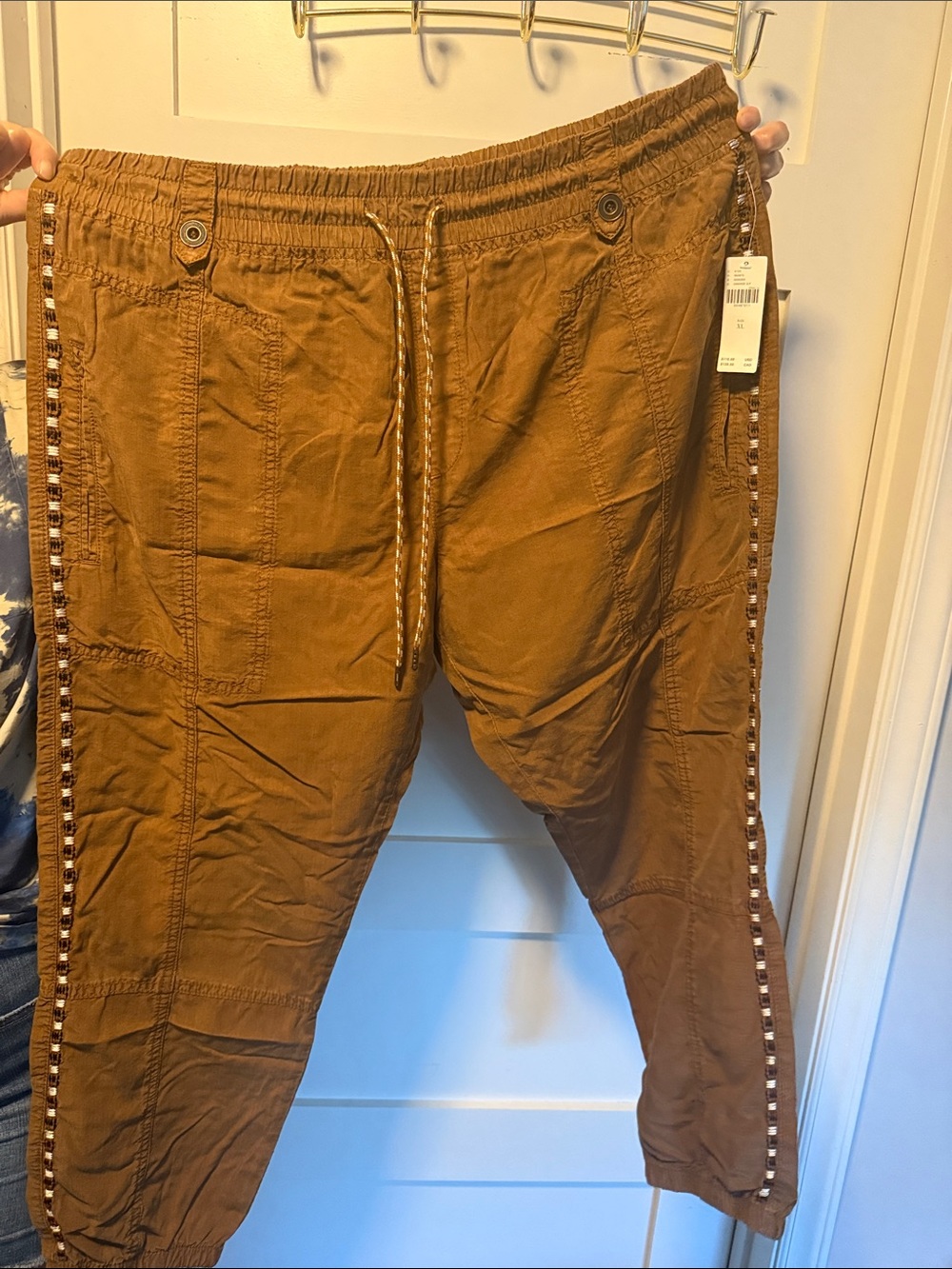 Anthropologie Brown Patterned Pants NWT